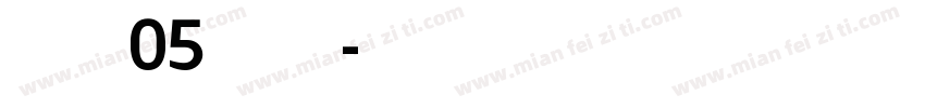 Boston W05 SemiBold字体转换
